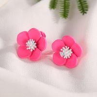 1 Pair Sweet Flower Stoving Varnish Alloy Ear Cuffs main image 4