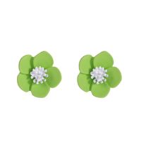 1 Pair Sweet Flower Stoving Varnish Alloy Ear Cuffs main image 3