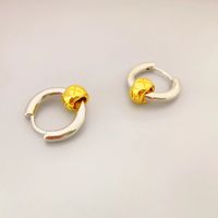 1 Pair Simple Style Geometric Copper 18K Gold Plated Earrings sku image 4