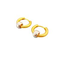 1 Pair Simple Style Geometric Copper 18K Gold Plated Earrings main image 4