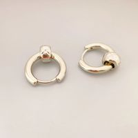 1 Pair Simple Style Geometric Copper 18K Gold Plated Earrings sku image 2