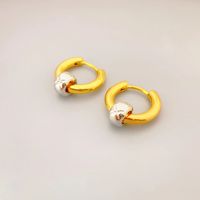 1 Pair Simple Style Geometric Copper 18K Gold Plated Earrings sku image 3