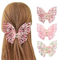 Women's Elegant Sweet Butterfly Plastic Hair Claws main image 1