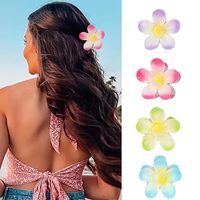 Women's Sweet Simple Style Flower Plastic Stoving Varnish Hair Claws main image 1