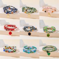 Simple Style Color Block Artificial Crystal Beaded Women's Bracelets main image 1