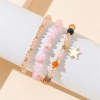 Simple Style Color Block Artificial Crystal Beaded Women's Bracelets main image 5