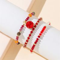 Simple Style Color Block Artificial Crystal Beaded Women's Bracelets main image 6