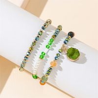Simple Style Color Block Artificial Crystal Beaded Women's Bracelets main image 8
