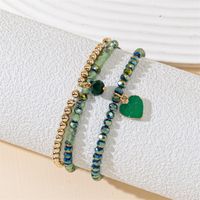 Simple Style Color Block Artificial Crystal Beaded Women's Bracelets main image 10