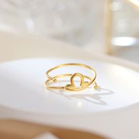Sterling Silver Simple Style Constellation Plating Open Rings sku image 14