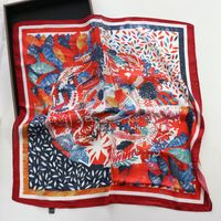 Women's Pastoral Scenery Polyester Silk Scarf main image 3