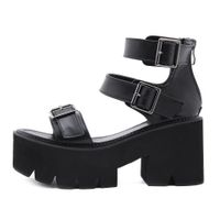 Women's Casual Solid Color Round Toe Fashion Sandals main image 5