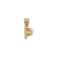 1 Piece 5mm*15mm Copper Gold Plated Letter Polished Pendant sku image 16