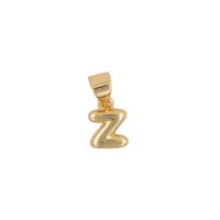 1 Piece 5mm*15mm Copper Gold Plated Letter Polished Pendant sku image 26
