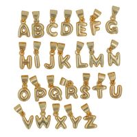 1 Piece 5mm*15mm Copper Gold Plated Letter Polished Pendant main image 4