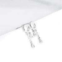 1 Pair IG Style Water Droplets Copper Zircon Drop Earrings main image 3