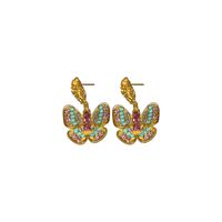 1 Pair Elegant Sweet Butterfly Alloy Drop Earrings main image 6
