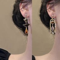 1 Pair Simple Style Geometric Alloy Drop Earrings main image 2