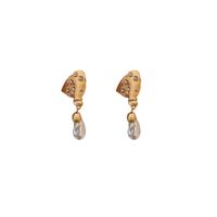 1 Pair IG Style Elegant Geometric Alloy Rhinestones Drop Earrings main image 4