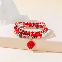 Simple Style Color Block Artificial Crystal Beaded Women's Bracelets sku image 4