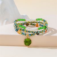 Simple Style Color Block Artificial Crystal Beaded Women's Bracelets sku image 6