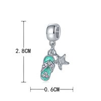 1 Pièce Alliage Strass Chaussons Étoile De Mer Pendentif main image 2