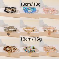 Simple Style Classic Style Color Block Artificial Crystal Beaded Women's Bracelets main image 2
