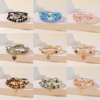 Simple Style Classic Style Color Block Artificial Crystal Beaded Women's Bracelets main image 1