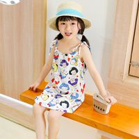 Cute Cartoon Abstract Polyester Girls Dresses main image 2