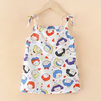 Cute Cartoon Abstract Polyester Girls Dresses sku image 9