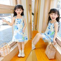 Cute Cartoon Abstract Polyester Girls Dresses main image 3