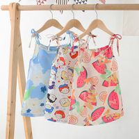 Cute Cartoon Abstract Polyester Girls Dresses main image 1