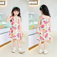 Cute Cartoon Abstract Polyester Girls Dresses main image 5
