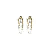 1 Pair Elegant Simple Style Water Droplets Plating Alloy Drop Earrings main image 5