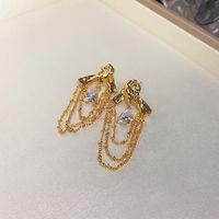 1 Pair Elegant Simple Style Water Droplets Plating Alloy Drop Earrings main image 2