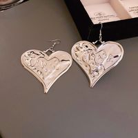 Exaggerated Simple Style Heart Shape Alloy Plating Women's Earrings Necklace sku image 2