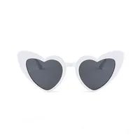Elegant Heart Shape UV400 Special-Shaped Mirror Clubmaster Full Frame Women's Sunglasses sku image 6