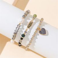 Simple Style Classic Style Color Block Artificial Crystal Beaded Women's Bracelets main image 7