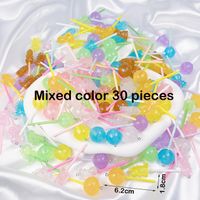 8 Pieces Cute Planet Heart Shape Candy Resin Irregular Rope Chain Jewelry Accessories sku image 22