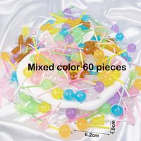 8 Pieces Cute Planet Heart Shape Candy Resin Irregular Rope Chain Jewelry Accessories sku image 24
