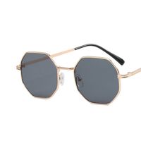 New Fashion Metal Polygonal Shape Frame Vintage Sunglasses sku image 1