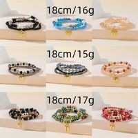 Simple Style Color Block Artificial Crystal Beaded Women's Bracelets main image 2