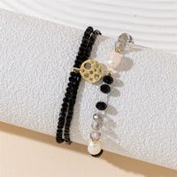 Simple Style Color Block Artificial Crystal Beaded Women's Bracelets main image 3
