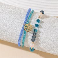 Simple Style Color Block Artificial Crystal Beaded Women's Bracelets main image 4