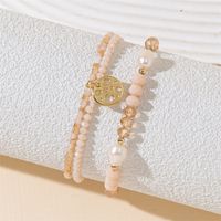 Simple Style Color Block Artificial Crystal Beaded Women's Bracelets main image 5
