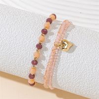 Simple Style Color Block Artificial Crystal Beaded Women's Bracelets main image 8