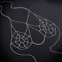 Gothic Irregular Spider Web Iron Wholesale Body Chain main image 3