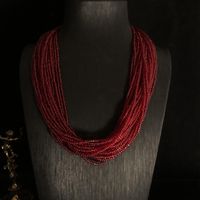 Vintage Style Solid Color Seed Bead Women's Necklace main image 3