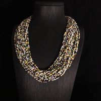 Vintage Style Color Block Seed Bead Beaded Women's Necklace main image 5
