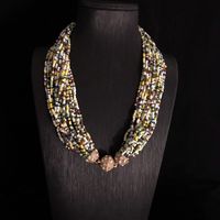 Vintage Style Color Block Seed Bead Beaded Women's Necklace main image 2